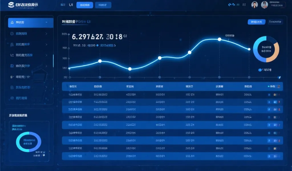 系统数据展示界面示意
